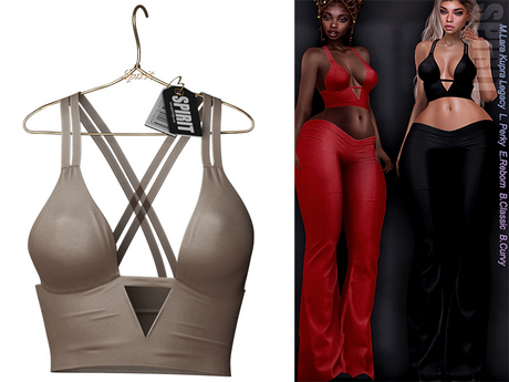 Second Life Marketplace - SPIRIT - Dinavi top [NUDE]