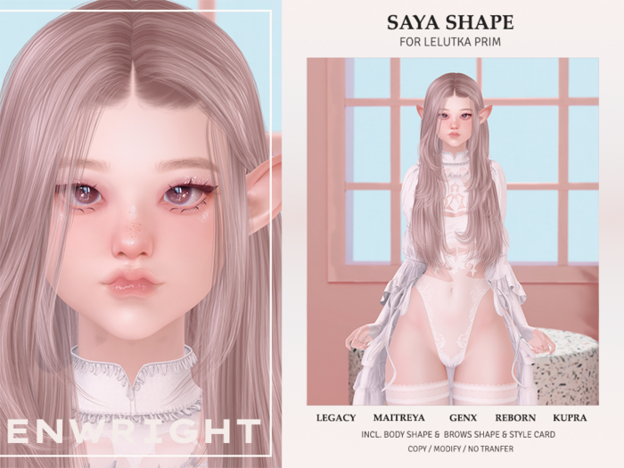 ENWIRGHT - Saya Shape┃Lelutka Prim