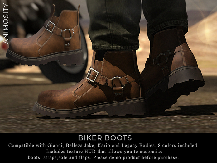 Animosity - Biker Boots - Brown 