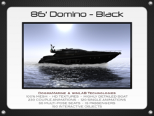 86' Domino - Black