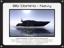86' Domino - Navy