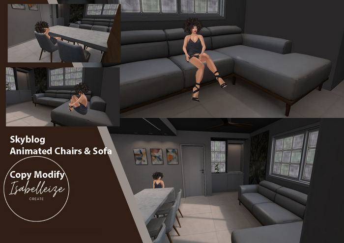 Skybox Studio with Animated Furniture - Mesh (Copy/Modify)