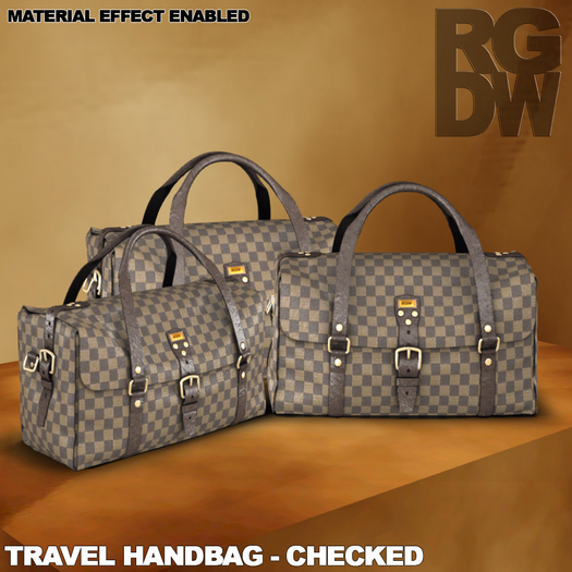 RGDW - Leather Hand Bag - Checked