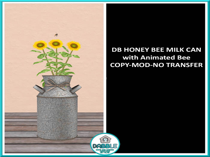 DB HONEY BEE MILK CAN  add me