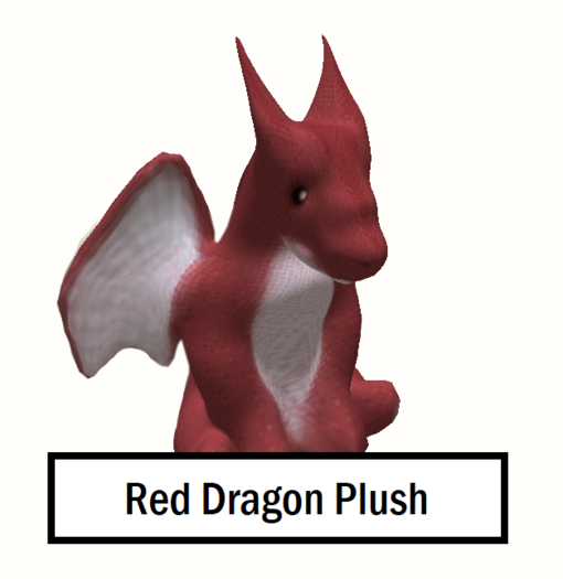 Small Dragon Plush (Red)