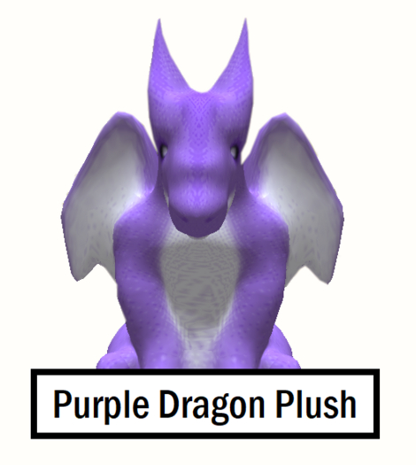 Small Dragon Plush (Purple)
