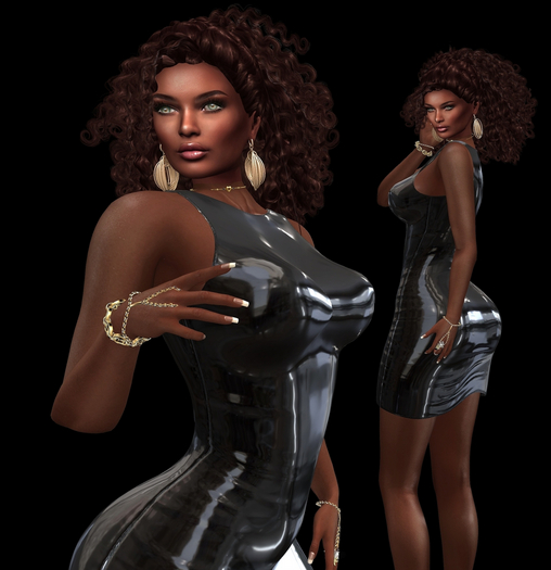 mini black latex dress Dangerous Woman Latex Mini Dress main image 1