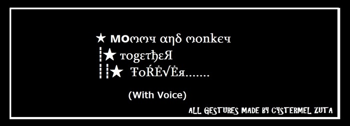 Mummy & Monkey Together Forever - Made by Cy