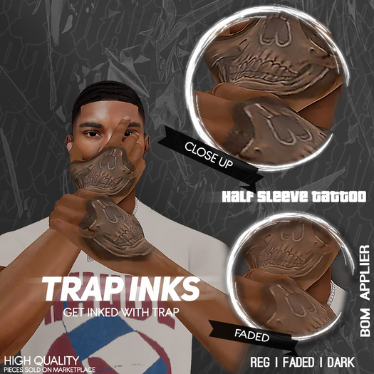 Trap Ink's - Skull Hand Tat