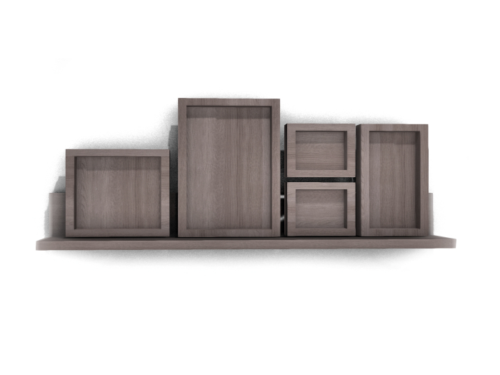 (L&K DECOR EMPORIUM) PICTURE FRAME SHELF 4