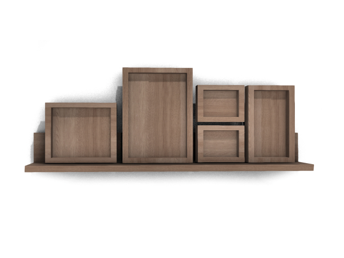 (L&K DECOR EMPORIUM) PICTURE FRAME SHELF 5