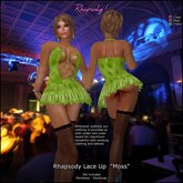 Rhapsody Lace Up Mini "Moss"