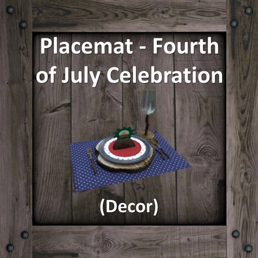 DFS Placemat - Fourth of July Celebration (DFS - Texture Only)