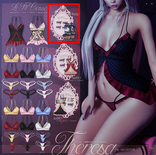 {le fil casse} Theresa Collection Platform Belleza RARE