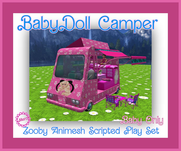 MERCI~ BABYDOLL PLAY CAMPER