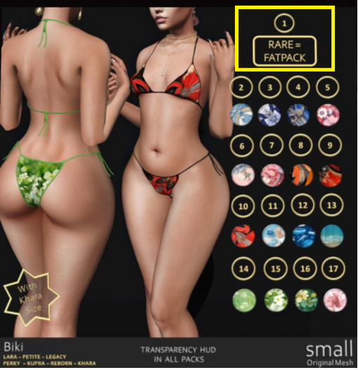 1. small Biki Khara Boxed Fatpack RARE