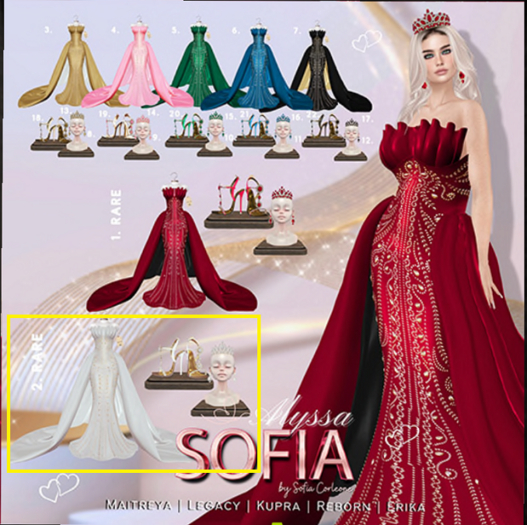 2. SOFIA. Alyssa Outfit Champagne Set / 2 RARE