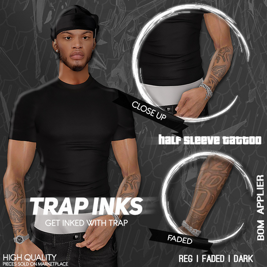 Trap Ink's - Guardian Angel Half Sleeve