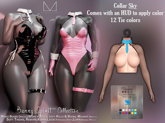 [[ Masoom ]] Bunny Spirit Collar - Sky