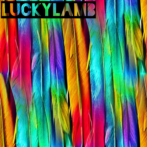 LuckyLamb -  Rainbow Feathers 1 - Full Perm - Seamless