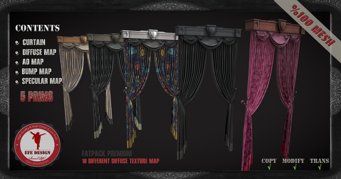 (Efe Design) Premium Curtain Fatpack Fullperm