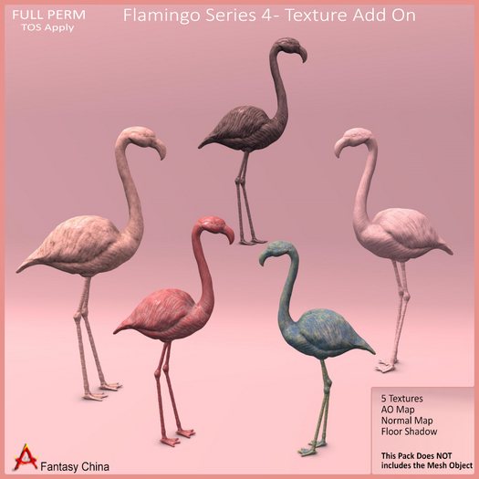 Flamingo - Full Perm Textures Add On Flamingo Series V-4 Textures Add On