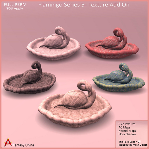 Flamingo - Full Perm Textures Add On Flamingo Series V-5 Textures Add On