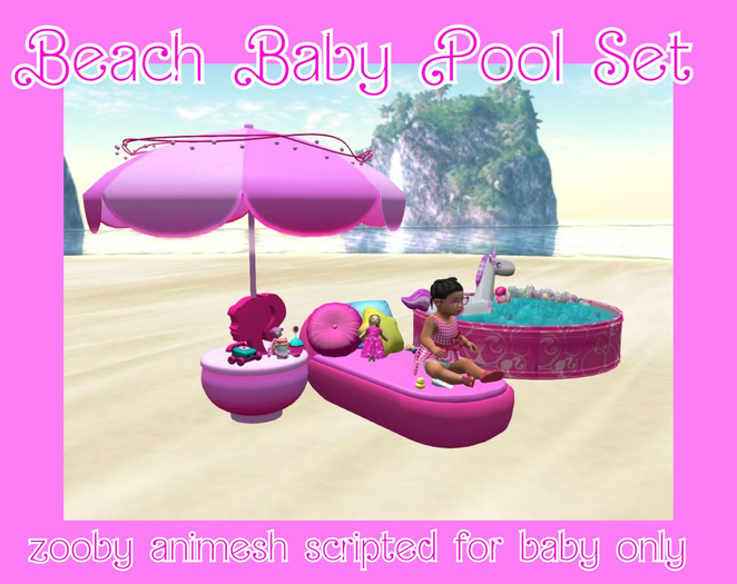 MERCI~BEACH BABY POOL SET
