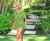 Tennis Outfit-2-Blouse & Skirt