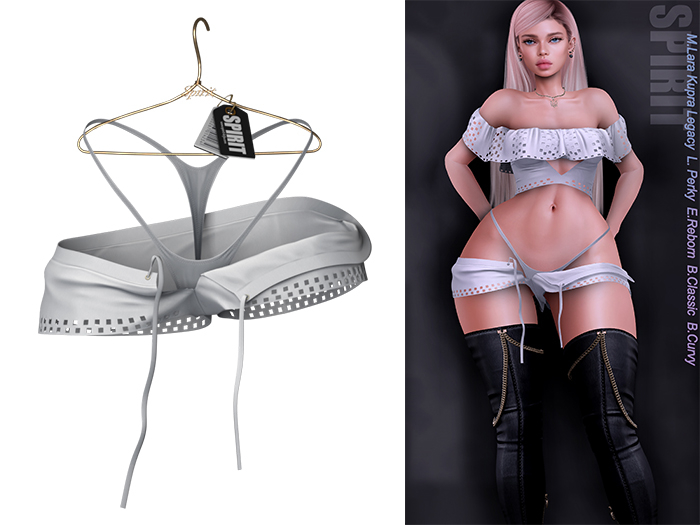 SPIRIT - Krouly shorts [WHITE]