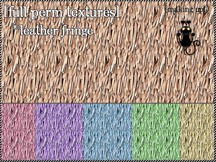 [Making Up!] - TEXTURE FP SERIES - Leather Fringe