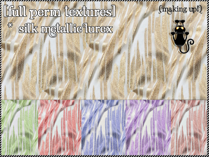 [Making Up!] - TEXTURE FP SERIES - Silk Metallic Lurex