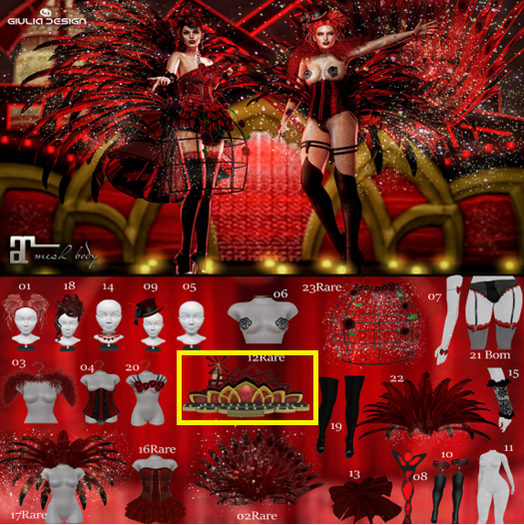 12 rare Stage-[GIULIADESIGN]-Moulin Rouge-