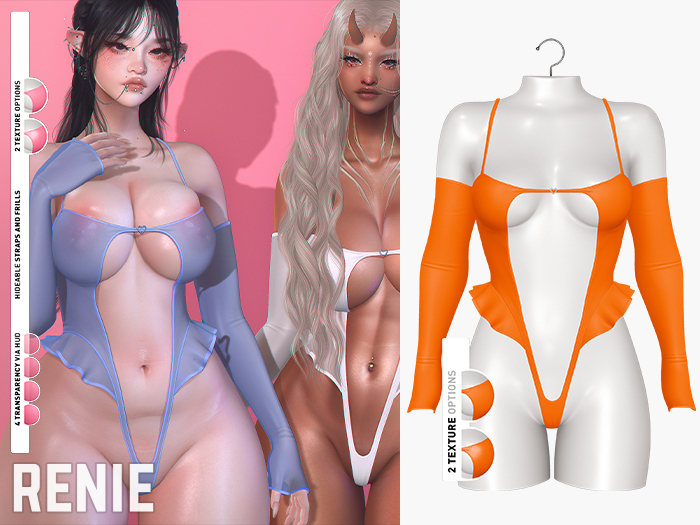 RENIE : MILLA BODYSUIT - ORANGE