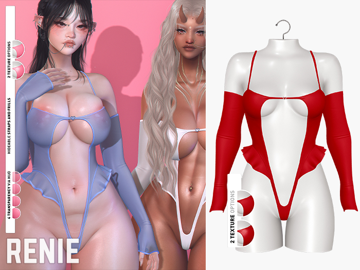RENIE : MILLA BODYSUIT - RED