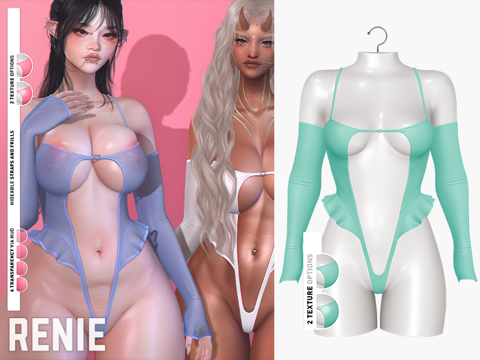 RENIE : MILLA BODYSUIT - SEAFOAM
