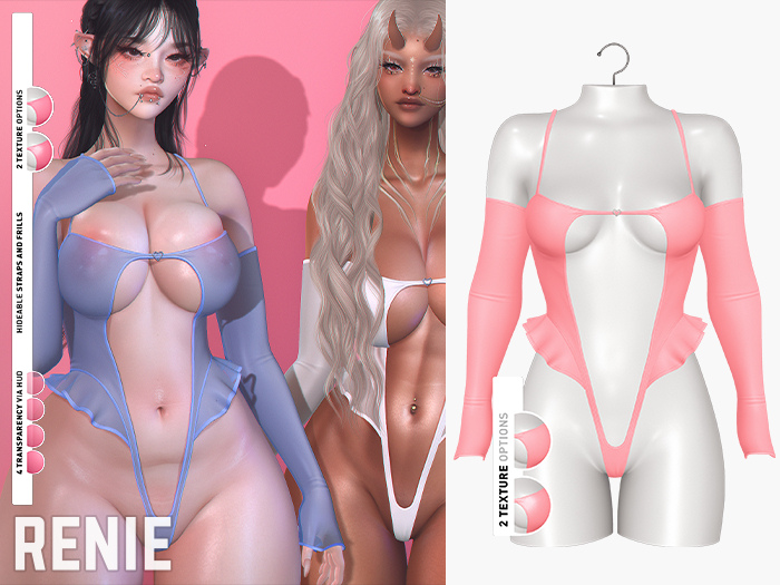 RENIE : MILLA BODYSUIT - SOFT PINK