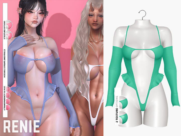 RENIE : MILLA BODYSUIT - TEAL