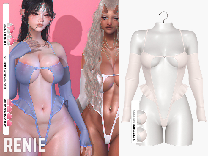 RENIE : MILLA BODYSUIT - WHITE