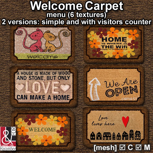 Welcome Carpet 6 textures
