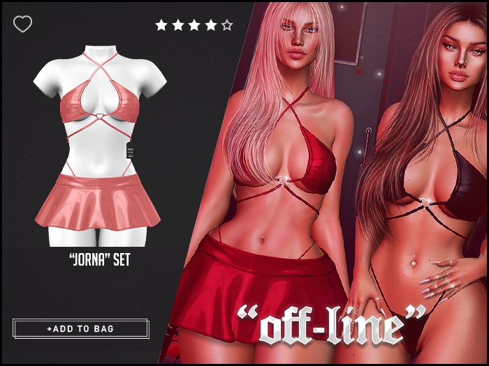 "Off-Line" x "Jorna" Set / Salmon
