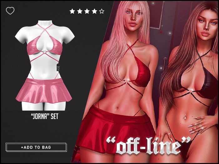 "Off-Line" x "Jorna" Set / Rose