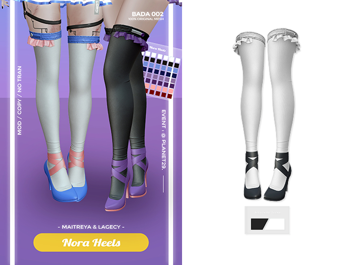" BADA " Nora Heels Dark