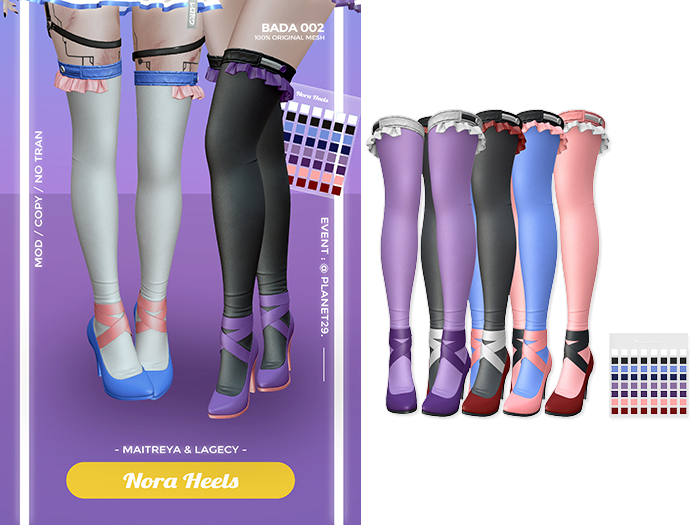 " BADA " Nora Heels Fatpack