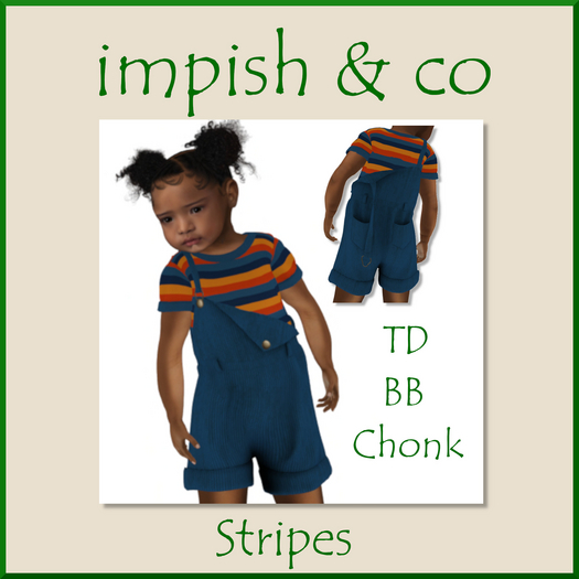 impish & co ~ Stripes (Shortalls) BOX