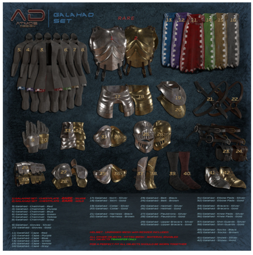 02 RARE Galahad CHESTPLT Gold [AD]