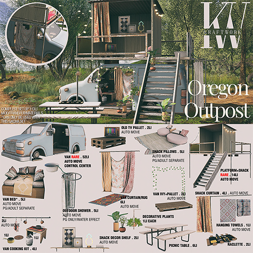 KraftWork Oregon Outpost . Shack Curtain