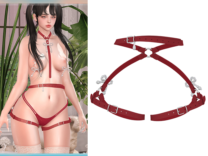 " BADA " Hunter Belt / Pear Red 