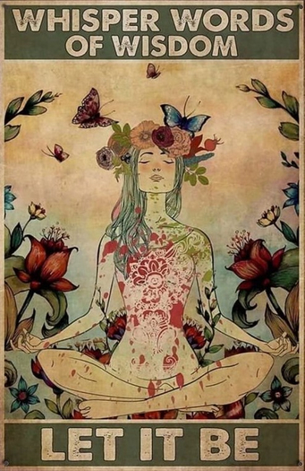 Hippie Poster-Let It Be