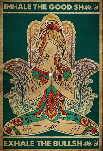 Hippie Poster-Inhale
